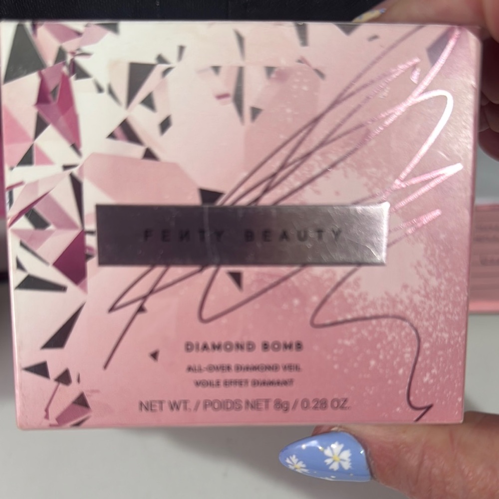Fenty Beauty Diamond Bomb All-Over Diamond Veil - Pink Metallic Box